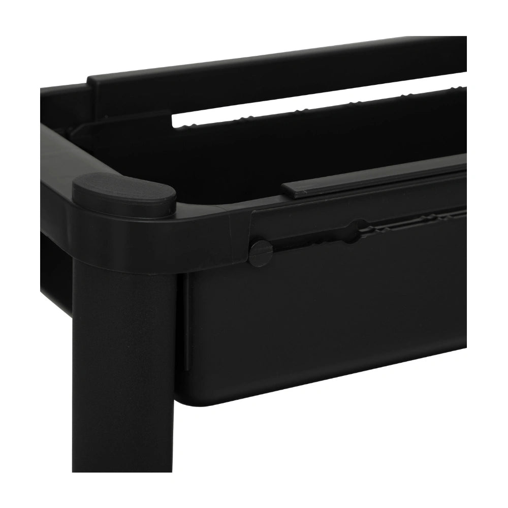 Uitschuifbare zwarte trolley Five®